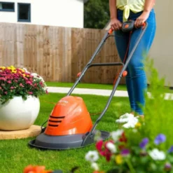 Tondeuse A Gazon électrique Sur Coussin D'air - Largeur De Coupe 25 Cm - Flymo Turbo Lite 250 -Promos Jardelis Boutique 05085c3727a0a2bb