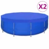VIDAXL Couvertures De Piscine 2 Pcs Pe Ronde 540 Cm 90 G/m²