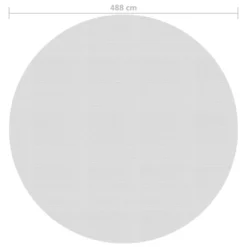 VIDAXL Film Solaire De Piscine Flottant Pe 488 Cm Gris 7 VIDAXL Film Solaire De Piscine Flottant Pe 488 Cm Gris -Promos Jardelis Boutique 4e3fb88416f1cc43