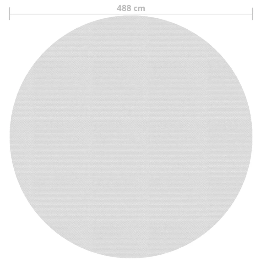 VIDAXL Film Solaire De Piscine Flottant Pe 488 Cm Gris 4 VIDAXL Film Solaire De Piscine Flottant Pe 488 Cm Gris – Image 4