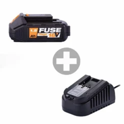 Batterie Lithium Ion 18 Volts 1,5ah Avec Chargeur 2.4a Villager Fuse -Promos Jardelis Boutique 63503ee5cc1705.43491342