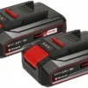 Einhell Batterie 2x 18v 2,5ah Pxc-twinpack Cb