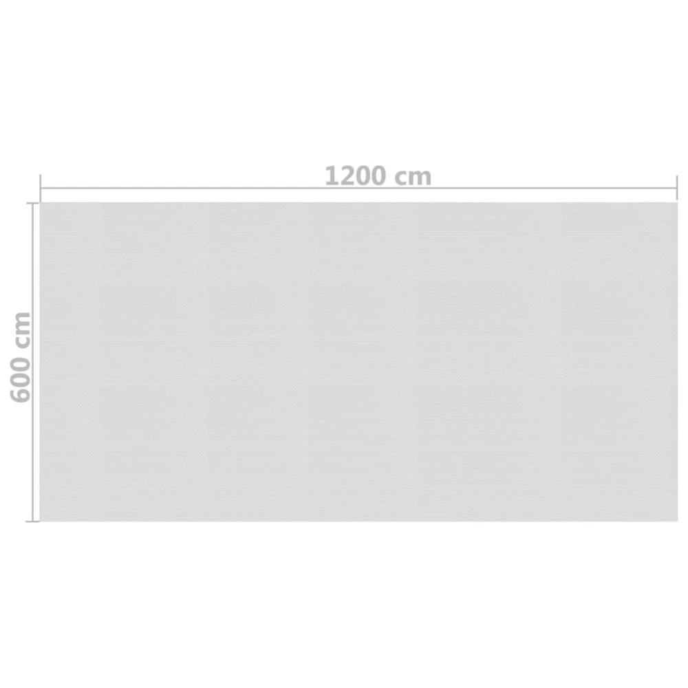 VIDAXL Film Solaire De Piscine Flottant Pe 1200x600 Cm Gris 4 VIDAXL Film Solaire De Piscine Flottant Pe 1200x600 Cm Gris – Image 4