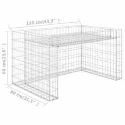 VIDAXL Garage Tondeuse à Gazon Lit Surélevé 110x80x60 Cm Fil En Acier -Promos Jardelis Boutique 63d3812d86de16.26018571