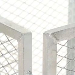 VIDAXL Composteur De Jardin 100x100x77 Cm Fer Galvanisé -Promos Jardelis Boutique 6422e3cbbb4eb8.68489625