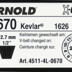 Courroie Trapézoïdale X-grip V De Type 4l670 4 Courroie Trapézoïdale X-grip V De Type 4l670 -Promos Jardelis Boutique 642480c8af2771.91760663