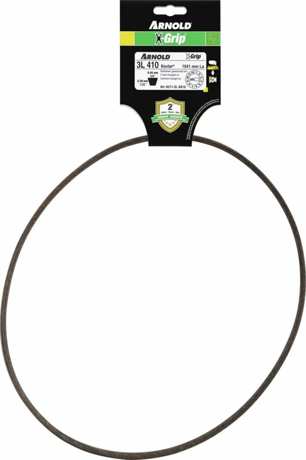 Courroie Trapézoïdale X-grip V De Type 3l410 1 Courroie Trapézoïdale X-grip V De Type 3l410