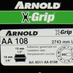 Courroie Hexagonale X-grip De Type Aa 108 -Promos Jardelis Boutique 642483bce80978.84828519