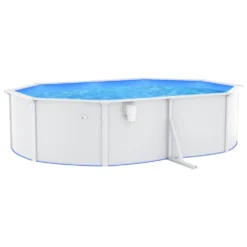 VIDAXL Piscine Ovale Avec Parois En Acier 490x360x120 Cm Blanc 9 VIDAXL Piscine Ovale Avec Parois En Acier 490x360x120 Cm Blanc -Promos Jardelis Boutique 6426d63fb9a9a7.69000470
