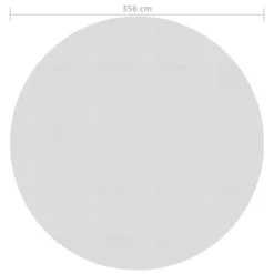 VIDAXL Film Solaire De Piscine Flottant Pe 356 Cm Gris -Promos Jardelis Boutique 6426d64559e186.85624072