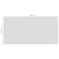 VIDAXL Film Solaire De Piscine Flottant Pe 400x200 Cm Gris -Promos Jardelis Boutique 6426d646829d22.48220722