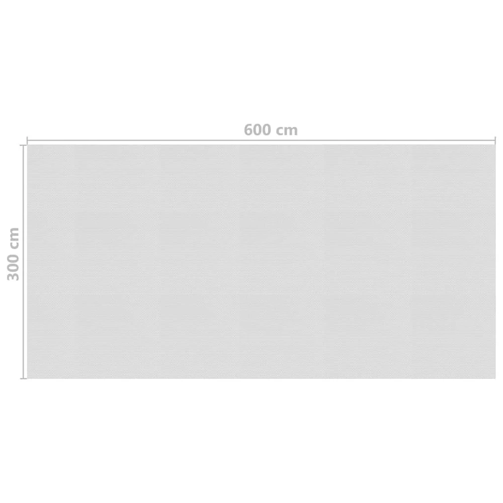 VIDAXL Film Solaire De Piscine Flottant Pe 600x300 Cm Gris 4 VIDAXL Film Solaire De Piscine Flottant Pe 600x300 Cm Gris – Image 4
