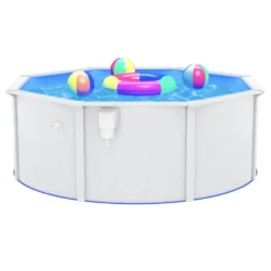 VIDAXL Piscine Avec Parois En Acier 360x120 Cm Blanc -Promos Jardelis Boutique 6426d65b957728.18314939