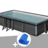 GRE Kit Piscine Composite Avant-garde Rectangulaire 6,06 X 3,26 X 1,24 M + Bâche à