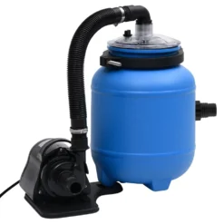 VIDAXL Pompe De Filtration De Piscine Noir Et Bleu 4 M³/h -Promos Jardelis Boutique 6435168d48a564.62243979