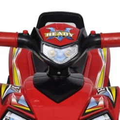 VIDAXL Quad à Chevaucher Enfant Rouge Avec Son Et Lumière -Promos Jardelis Boutique 64388195ea0b46.42954331