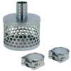 Crépine Pour Tuyau D'aspiration 25 Mm + 2 Colliers De Serrage