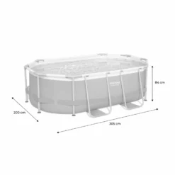 Kit Piscine Complet Bestway – Spinelle Grise – Piscine Ovale Tubulaire 3x2 M. Pompe De Filtration Et Kit De Réparation Inclus -Promos Jardelis Boutique 64467470332cf1.71108596