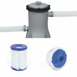 Kit Piscine Complet Bestway – Spinelle Grise – Piscine Ovale Tubulaire 4x2 M. Pompe De Filtration. Échelle Et Kit De Réparation -Promos Jardelis Boutique 6446748cb44dd2.11841521