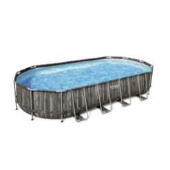 Kit Piscine Géante Complet Bestway – Spinelle – Piscine Ovale Tubulaire 7x3 M Motif Aspect Bois. Pompe De Filtration. Échelle. Bâche -Promos Jardelis Boutique 64467493e15612.32028170