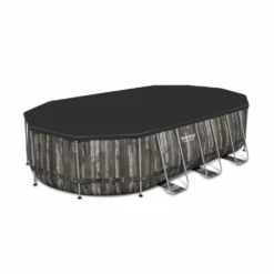 Kit Piscine Géante Complet Bestway – Spinelle – Piscine Ovale Tubulaire 6x3 M Motif Aspect Bois. Pompe De Filtration. Échelle. Bâche -Promos Jardelis Boutique 64467495c7a097.96174602
