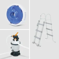 Piscine Tubulaire Bestway - Aventurine Pierre- Imitation Pierre Grise. Piscine Ovale 5x3m Avec Pompe De Filtration à Sable. Hublots. 8 Piscine Tubulaire Bestway - Aventurine Pierre- Imitation Pierre Grise. Piscine Ovale 5x3m Avec Pompe De Filtration à Sable. Hublots. -Promos Jardelis Boutique 644674aaa6ba00.10261268