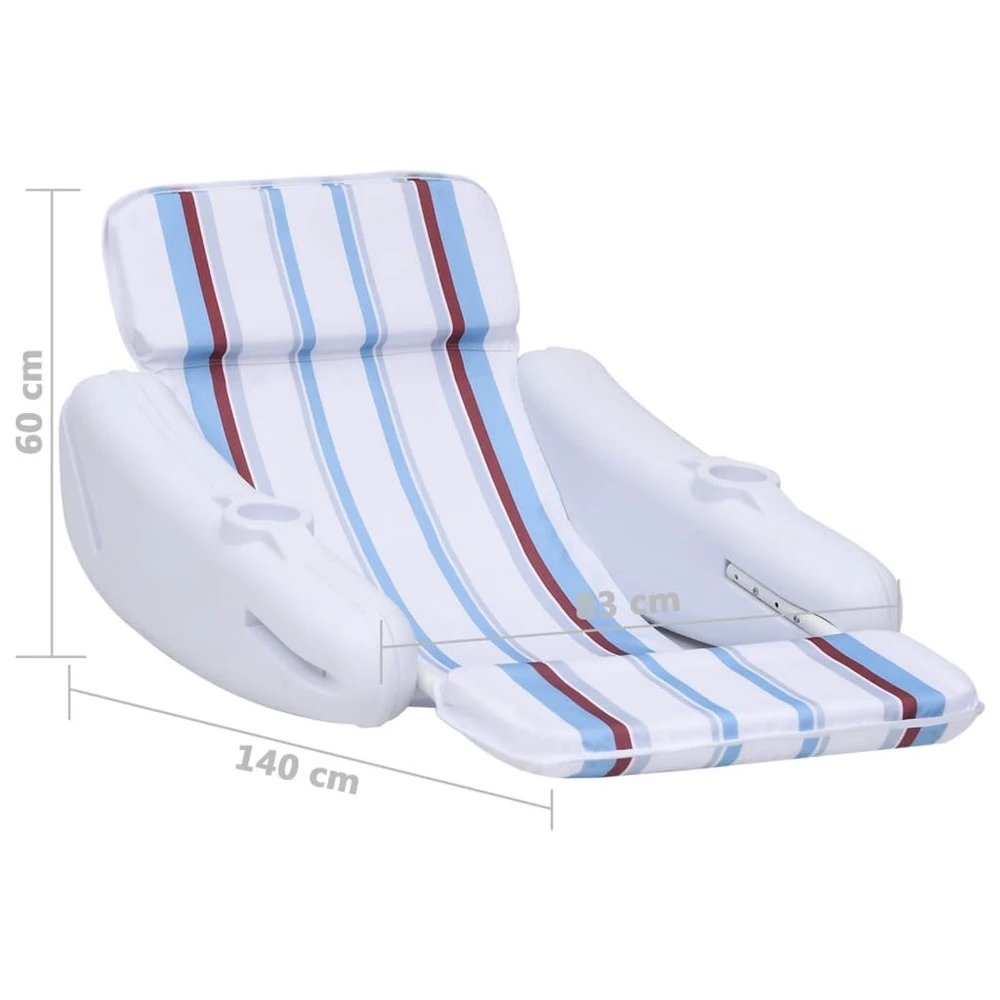 VIDAXL Chaise Flottante Pour Piscine 140x83x60 Cm 7 VIDAXL Chaise Flottante Pour Piscine 140x83x60 Cm – Image 7
