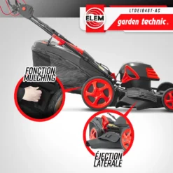 Tondeuse à Gazon électrique Tractée 1800w - 46cm Avec Carter En Acier - Elem Gar -Promos Jardelis Boutique 644acbe524f2e2.31100472