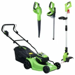 VIDAXL Tondeuse à Gazon Sans Fil Et Jeu D'outils électriques De Jardin -Promos Jardelis Boutique 645ce7378ac328.62057725