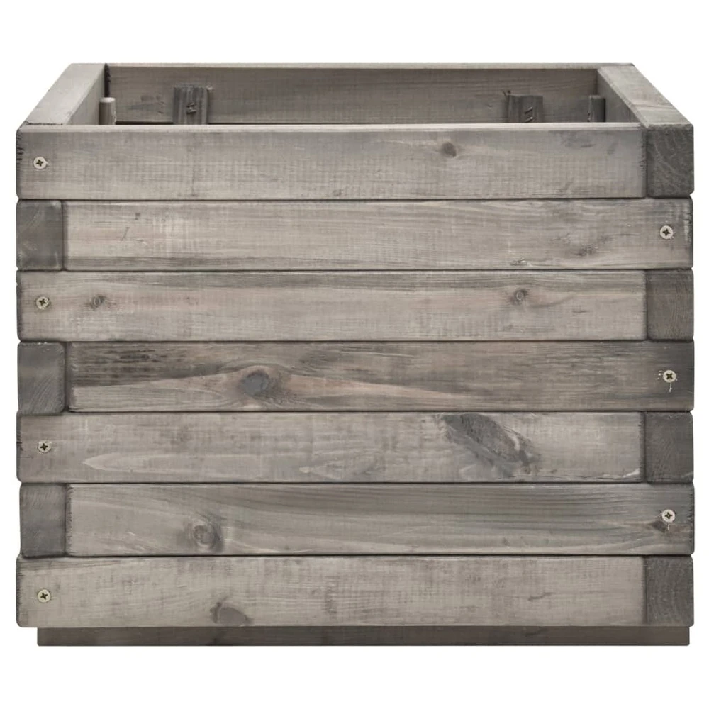 VIDAXL Jardinière 50x50x40 Cm Bois De Pin Massif 4 VIDAXL Jardinière 50x50x40 Cm Bois De Pin Massif – Image 4