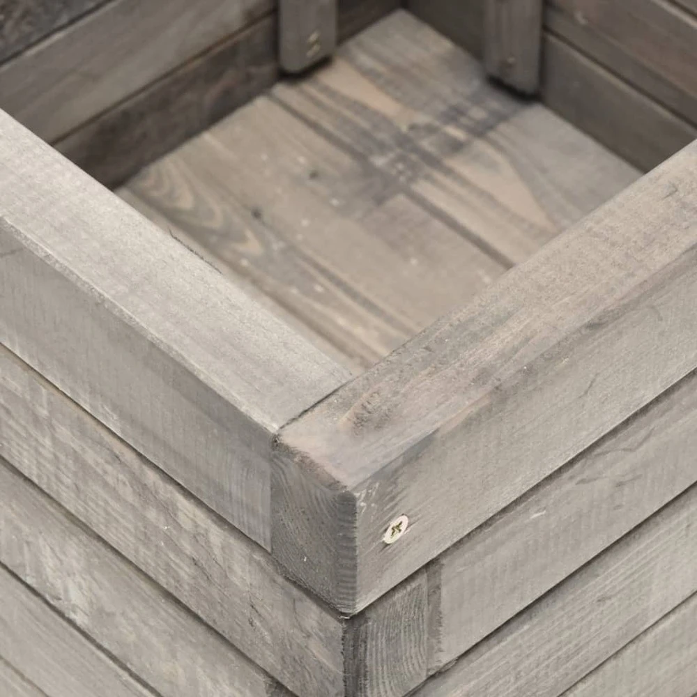 VIDAXL Jardinière 50x50x40 Cm Bois De Pin Massif 5 VIDAXL Jardinière 50x50x40 Cm Bois De Pin Massif – Image 5