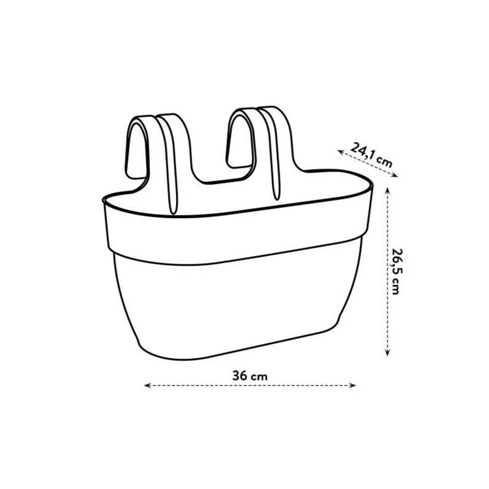 Elho - Pot De Fleurs - Vibia Campana Easy Hanger Medium - Rose Poussiere - Balcon Extérieur - L 24.1 X W 36 X H 26.5 Cm 4 Elho - Pot De Fleurs - Vibia Campana Easy Hanger Medium - Rose Poussiere - Balcon Extérieur - L 24.1 X W 36 X H 26.5 Cm – Image 4