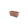 Jardiniere 40x20cm Avec Plateau Et Support Balcon - Terracotta