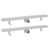 VIDAXL Drain De Douche Linéaire 2 Pcs 830 X 140 Mm Acier Inoxydable