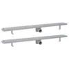 VIDAXL Drain De Douche Linéaire 2pcs Ligne 1030x140mm Acier Inoxydable