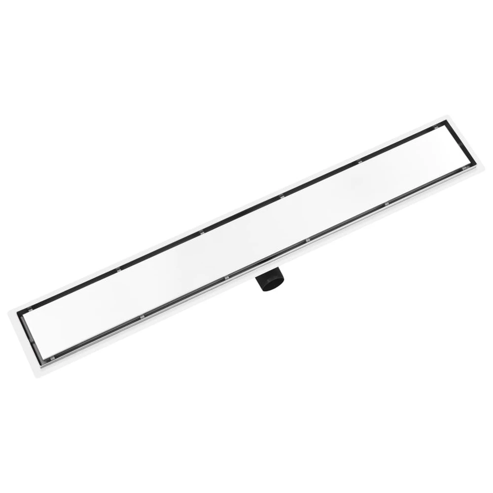 VIDAXL Drain De Douche Avec Couvercle 2 En 1 93x14 Cm Acier Inoxydable 5 VIDAXL Drain De Douche Avec Couvercle 2 En 1 93x14 Cm Acier Inoxydable – Image 5