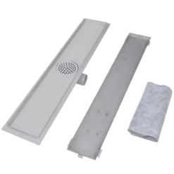 VIDAXL Drain De Douche Linéaire 2 Pcs 730 X 140 Mm Acier Inoxydable -Promos Jardelis Boutique 645d59f8a028c0.39210948