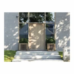 Jardinière En Chêne Avec Tressage Noisetier - Avec Bac Intérieur - 80 X 80 X 80 Cm -Promos Jardelis Boutique 64651e9535bd85.03048581