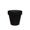 Pot De Fleurs Magnolia 120 ø120x114cm - Noir