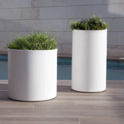 Pot De Fleurs Hortensia 40 High ø40x80cm - Blanc -Promos Jardelis Boutique 6470a36bba5129.23202162