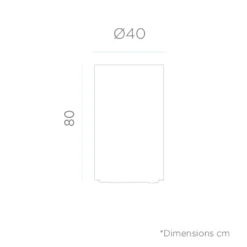 Pot De Fleurs Hortensia 40 High ø40x80cm - Bronze -Promos Jardelis Boutique 6470a36dbf0980.25852101