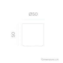 Pot De Fleurs Hortensia 50 ø50x50cm - Taupe -Promos Jardelis Boutique 6470a370eac410.55322993