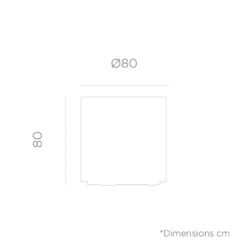 Pot De Fleurs Hortensia 80 ø80x80cm - Anthracite -Promos Jardelis Boutique 6470a3751b1006.83400210