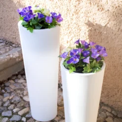 Pot De Fleurs Ficus 80 ø29x79cm - Blanc 5 Pot De Fleurs Ficus 80 ø29x79cm - Blanc -Promos Jardelis Boutique 6470a391a9ce50.70988734