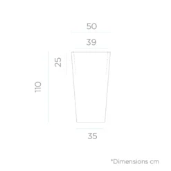 Pot De Fleurs Melisa 50 50x50x110cm - Blanc -Promos Jardelis Boutique 6478c7f1551512.40266267