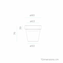 Pot De Fleurs Magnolia 80 ø80x76cm - Anthracite 4 Pot De Fleurs Magnolia 80 ø80x76cm - Anthracite -Promos Jardelis Boutique 6478c7f206d9d9.17428844