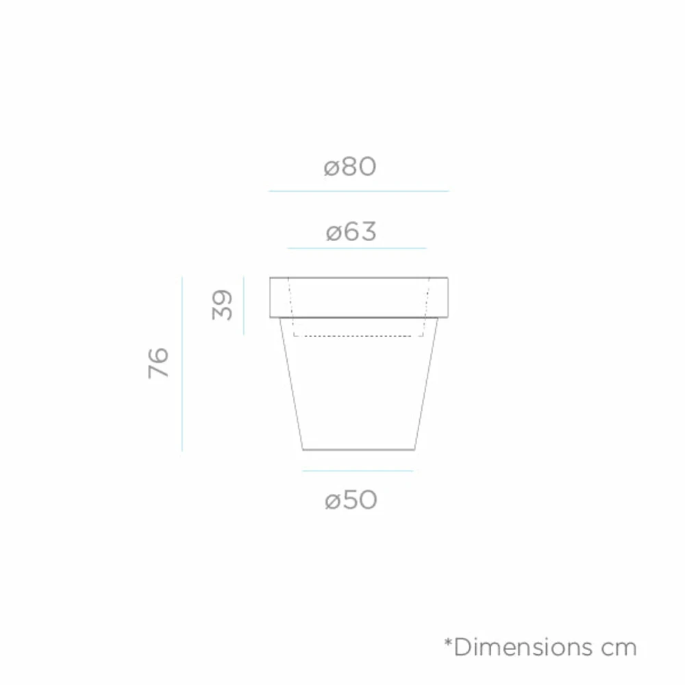 Pot De Fleurs Magnolia 80 ø80x76cm - Bronze 2 Pot De Fleurs Magnolia 80 ø80x76cm - Bronze – Image 2