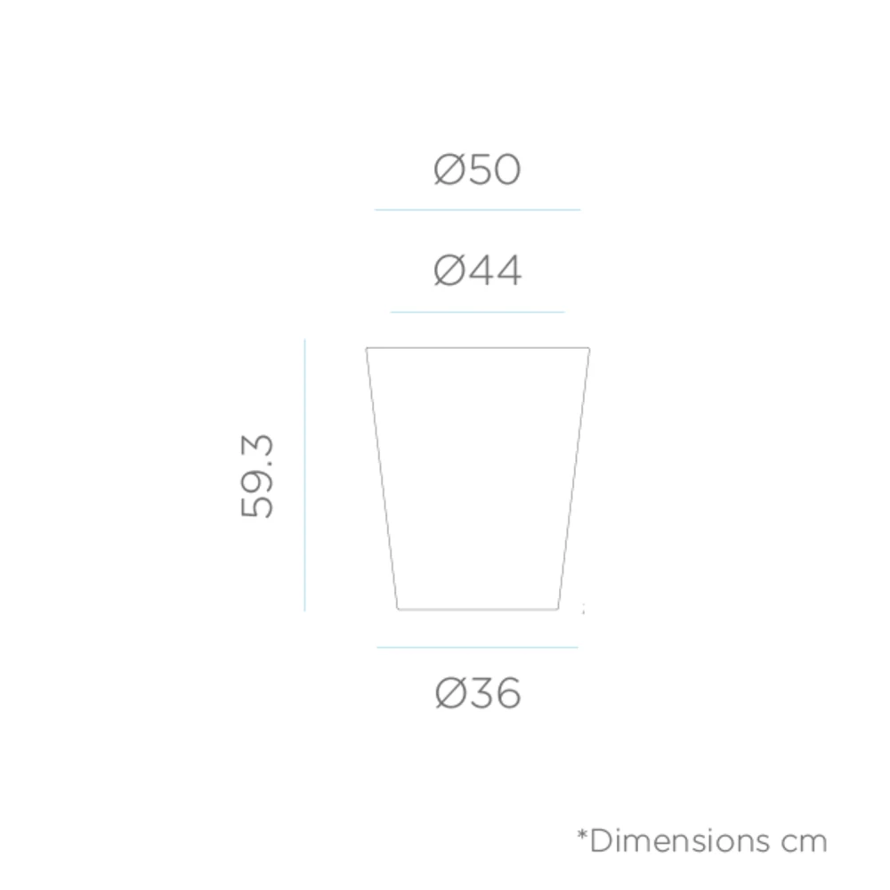 Pot De Fleurs Gerbera ø50x59,5cm - Noir 4 Pot De Fleurs Gerbera ø50x59,5cm - Noir – Image 4