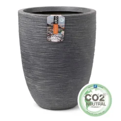 Pot à Fleurs Waste Rib 34x46 Cm Gris -Promos Jardelis Boutique 64798959b5da12.38043829