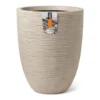 Pot à Fleurs Waste Rib 34x46 Cm Beige Terrazzo
